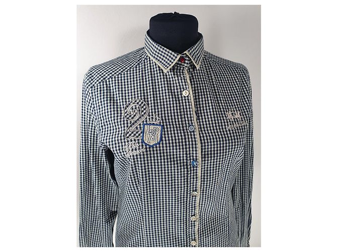 Autre Marque La Martina Top Shirt Baumwolle Elastan Mehrfarben - Ansicht 2