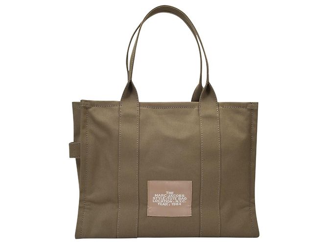Borsa tote grande - Marc Jacobs - Verde ardesia - Cotone - vista 2