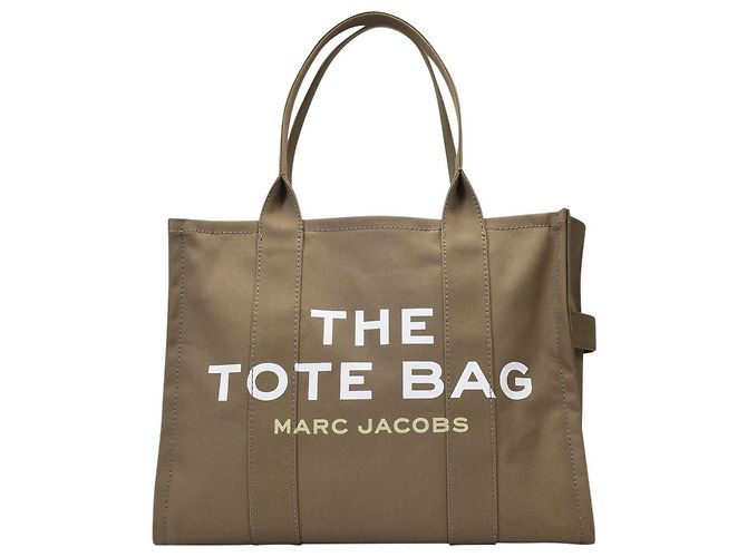 Borsa tote grande - Marc Jacobs - Verde ardesia - Cotone - vista 4