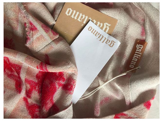 pull manches courtes John Galliano XS Rouge - vue 3