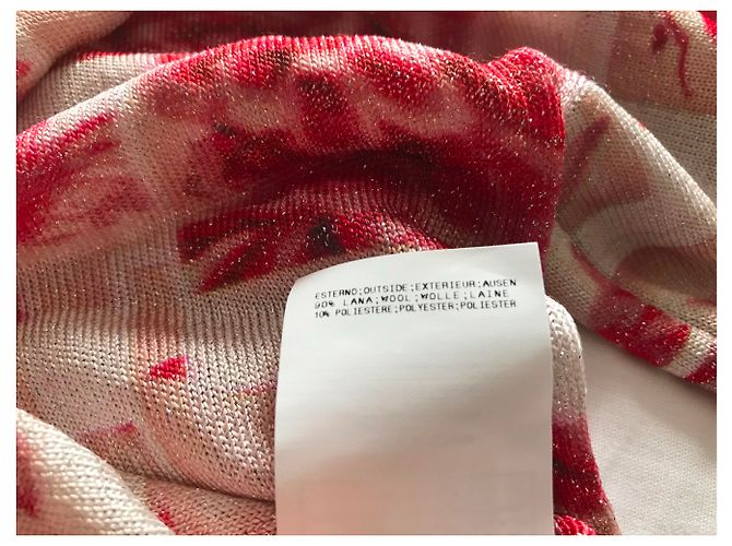 pull manches courtes John Galliano XS Rouge - vue 4