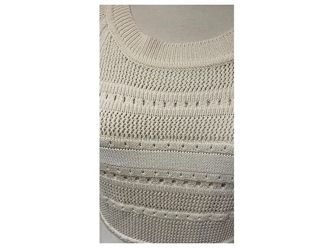 Chloé Vestido de encaje y algodón crema 36 - vista 5