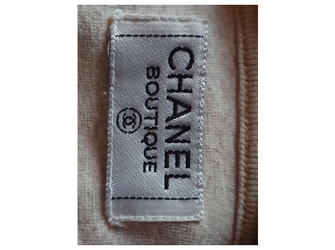 Top Chanel Bege Creme de Algodão e Elastano - vista 7