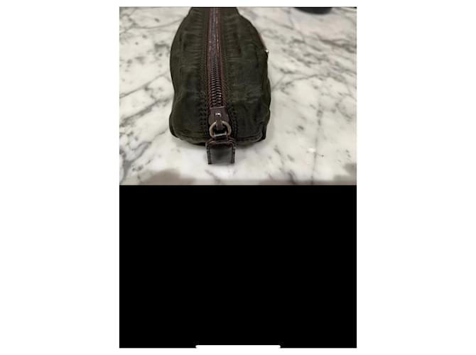 Pochette Prada Marrone in Tessuto - vista 5