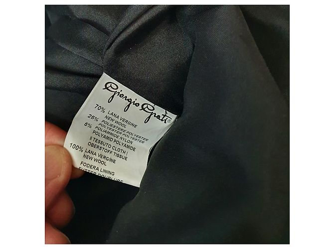 Autre Marque Abrigo Giorgio Grati de lana negro - vista 8
