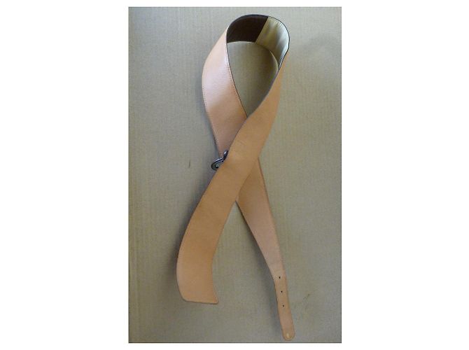 Breiter Burberry Gürtel aus Leder beige braun - Ansicht 5
