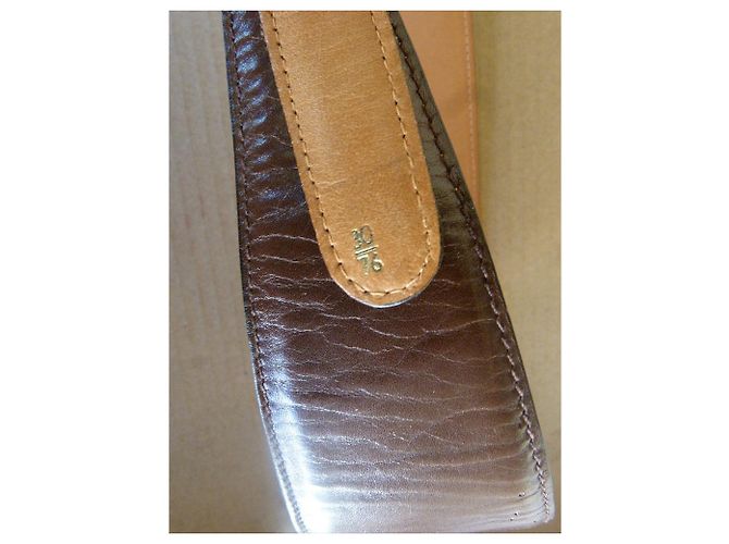 Breiter Burberry Gürtel aus Leder beige braun - Ansicht 8