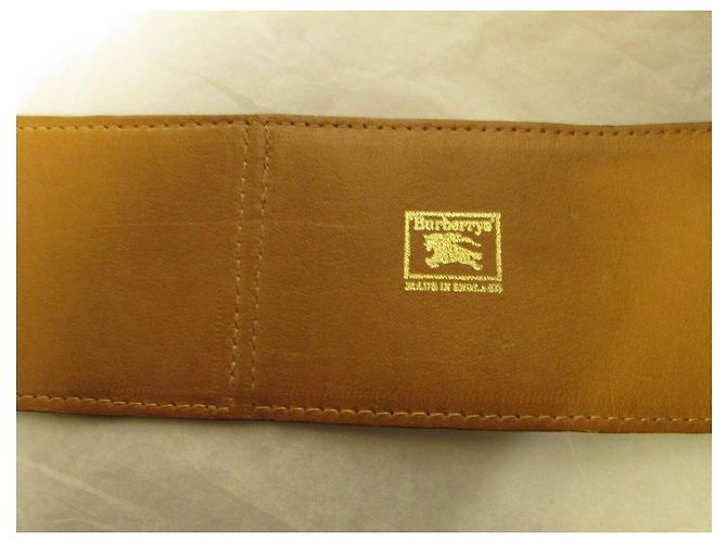 Breiter Burberry Gürtel aus Leder beige braun - Ansicht 9