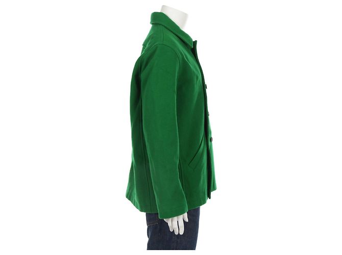 Soulland Wool Coat Green - view 3
