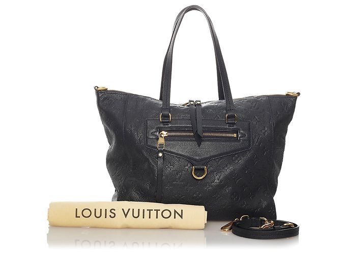Louis Vuitton Nero Monogram Empreinte Lumineuse PM - vista 11