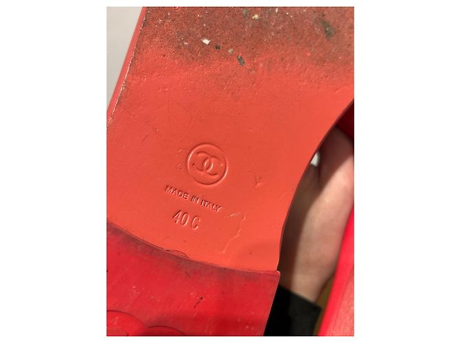Chanel Maultiere Rot - Ansicht 4