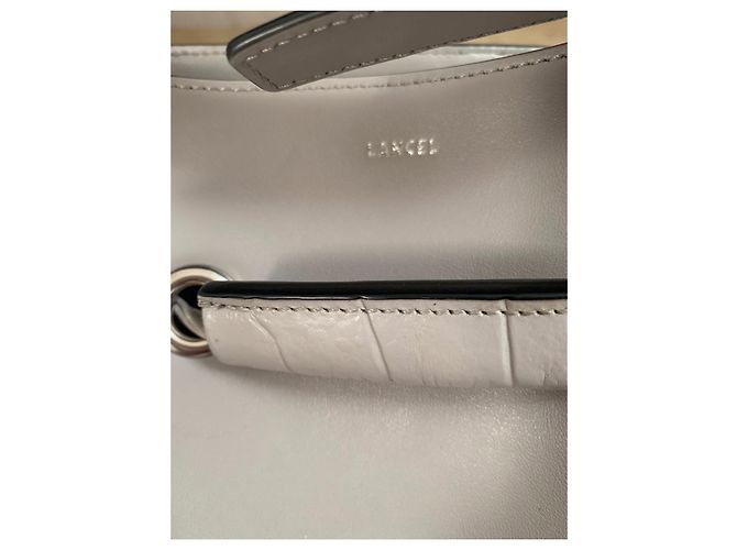 Le Huit Borsa a mano Lancel Eight in pelle grigia Grigio - vista 5