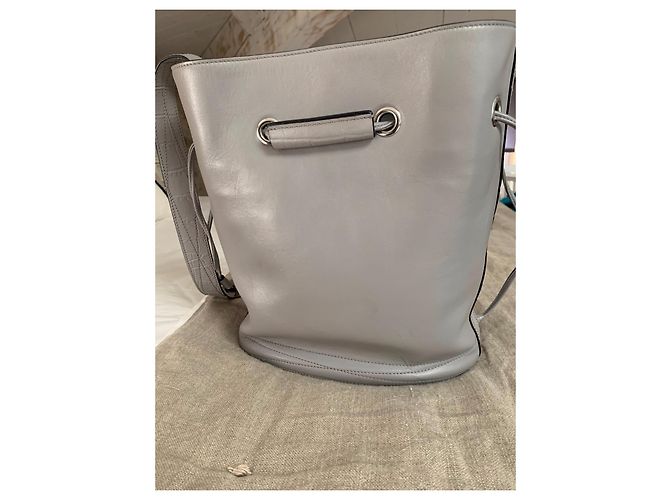 Le Huit Borsa a mano Lancel Eight in pelle grigia Grigio - vista 6