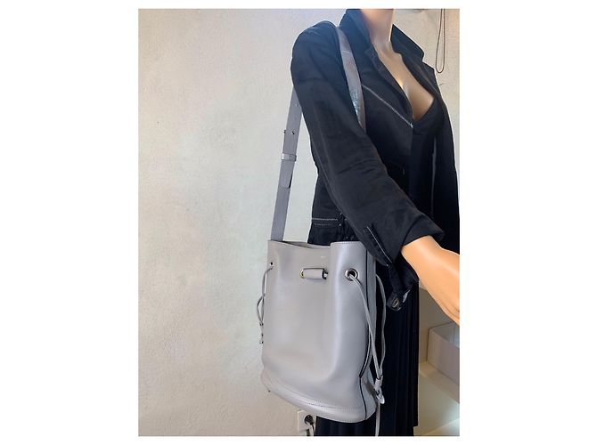 Le Huit Borsa a mano Lancel Eight in pelle grigia Grigio - vista 9
