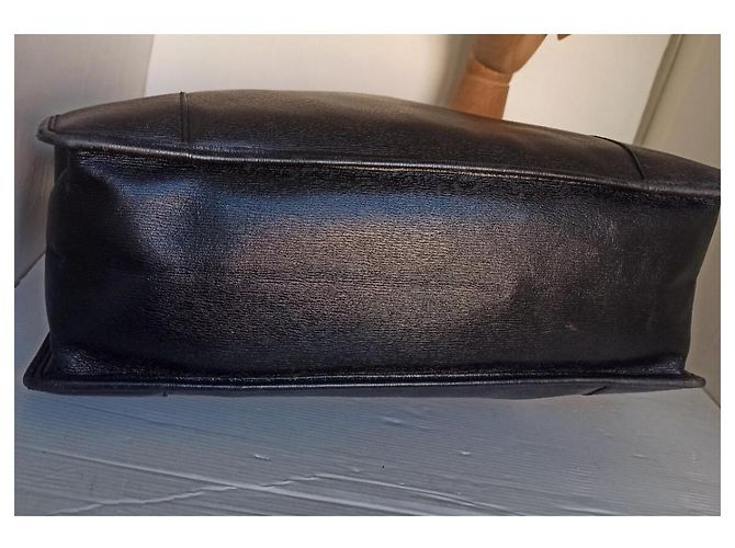 Gucci borsa stile cartella pelle nera Nero - vista 10