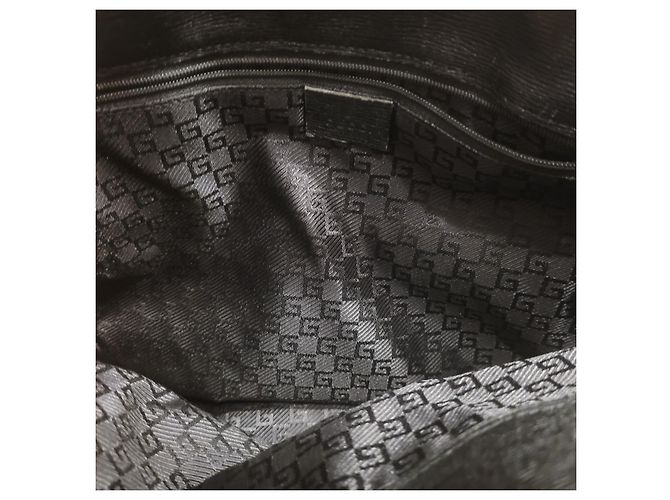 Gucci borsa stile cartella pelle nera Nero - vista 15