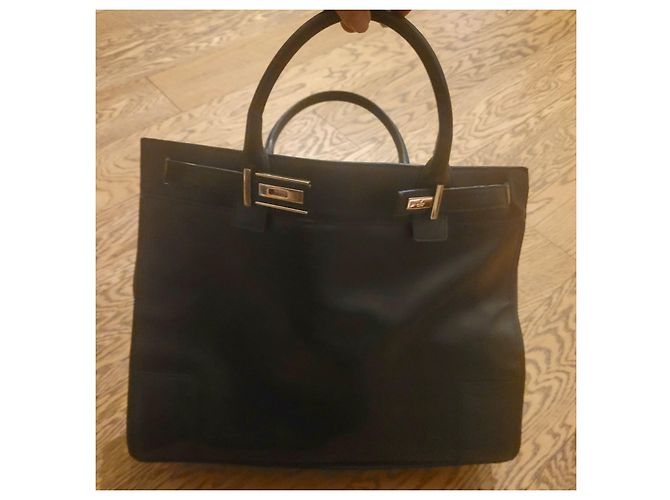 Gucci borsa stile cartella pelle nera Nero - vista 5