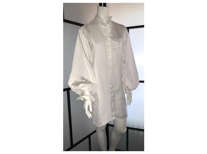 Vestido Burberry de algodón blanco - vista 3