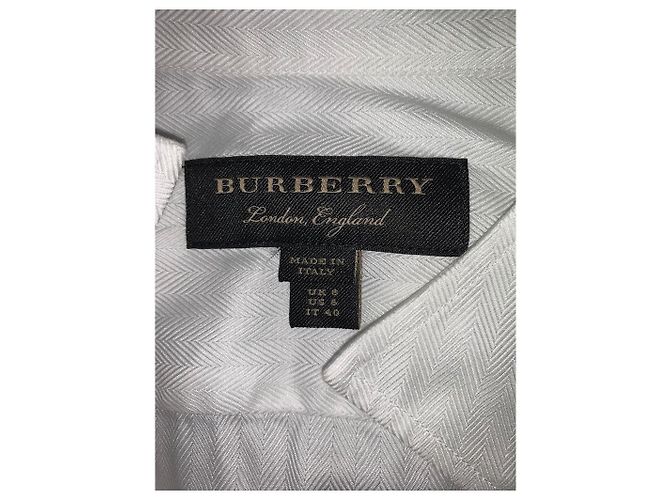 Vestido Burberry de algodón blanco - vista 9