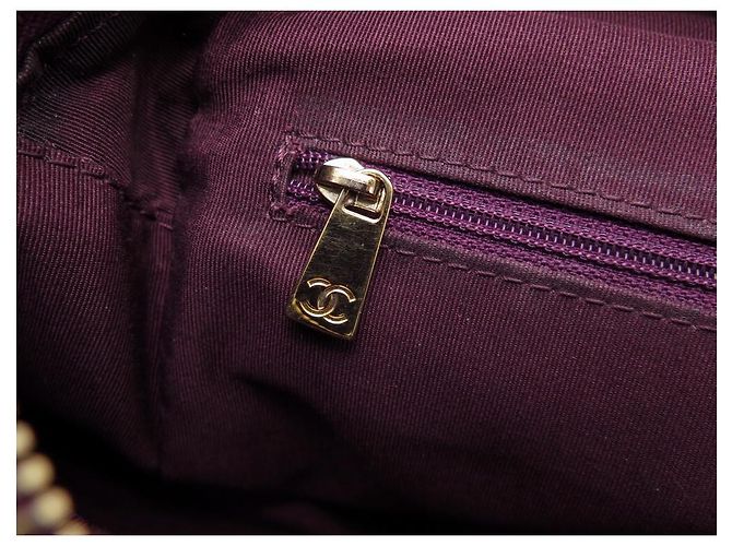 BOLSA DE COMPRAS CHANEL EM COURO CAVIAR BORGONHA BOLSA DE COURO Bordeaux - vista 16