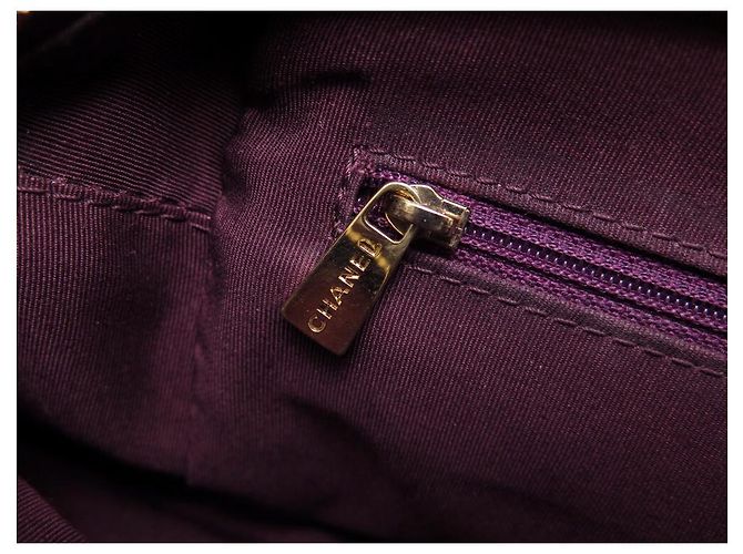 BOLSA DE COMPRAS CHANEL EM COURO CAVIAR BORGONHA BOLSA DE COURO Bordeaux - vista 17