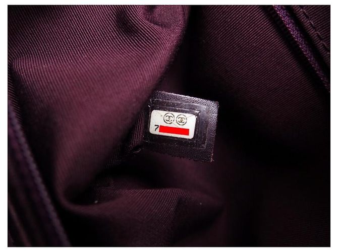 BOLSA DE COMPRAS CHANEL EM COURO CAVIAR BORGONHA BOLSA DE COURO Bordeaux - vista 20