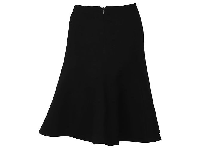 Falda a la rodilla en seda negra de Temperley London Negro - vista 3