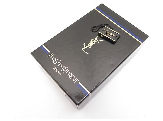 NEUE VINTAGE BROSCHE YVES SAINT LAURENT OPYUM LOGO YSL STRASS GOLD BROSCHE - Ansicht 9