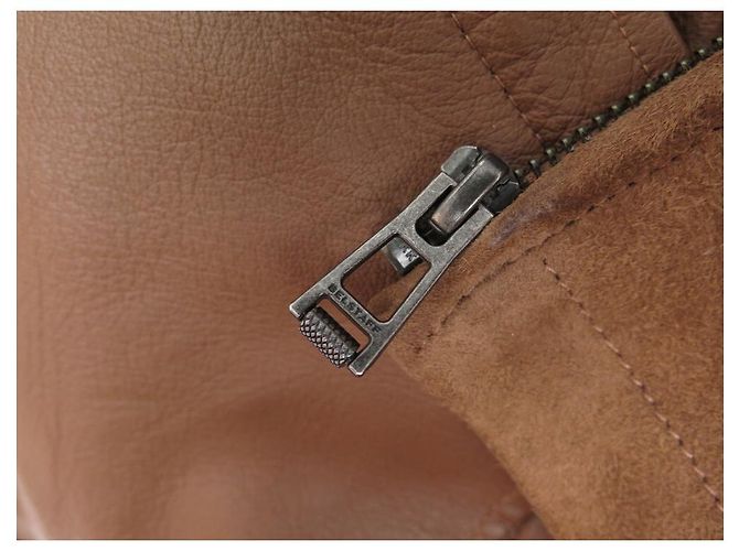 NEW BELSTAFF JACKET LEDERJACKE COOPER SUEDE 710207 48 M LIGHT BROWN LEATHER - view 12