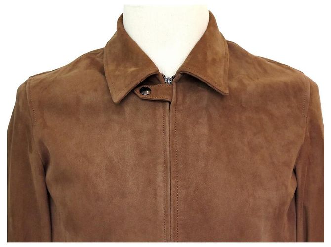 NEW BELSTAFF JACKET LEDERJACKE COOPER SUEDE 710207 48 M LIGHT BROWN LEATHER - view 2