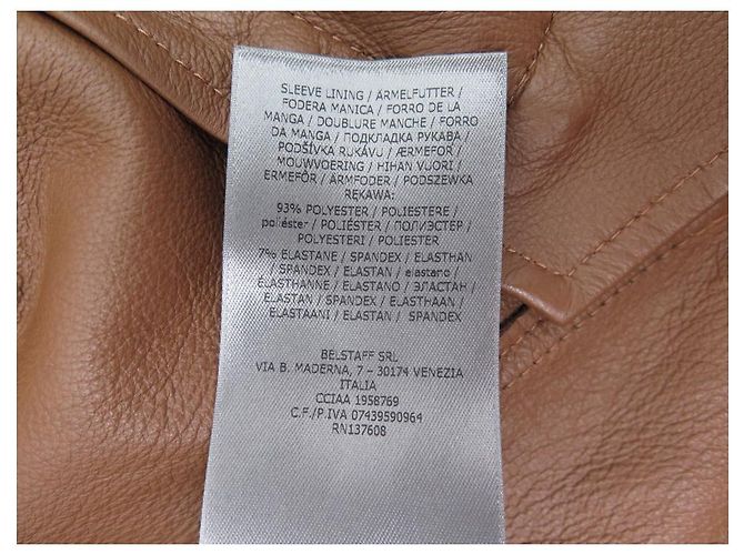 NEW BELSTAFF JACKET LEDERJACKE COOPER SUEDE 710207 48 M LIGHT BROWN LEATHER - view 5