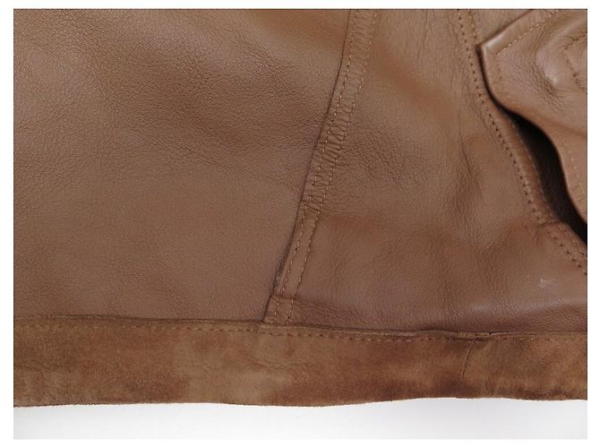 NEW BELSTAFF JACKET LEDERJACKE COOPER SUEDE 710207 48 M LIGHT BROWN LEATHER - view 9