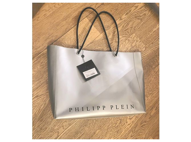Philipp Plein hobo bag shopper prata - vista 12