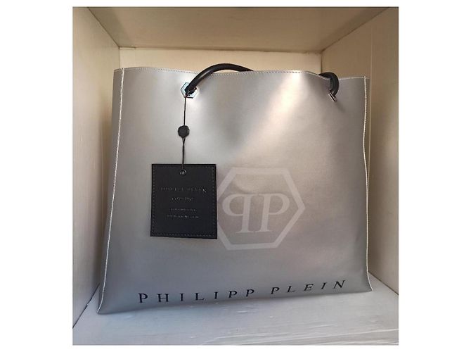 Philipp Plein hobo bag shopper prata - vista 8