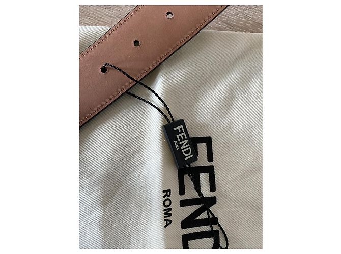 Nuova cintura fendi in pelle nera e argento 110cm Nero - vista 5