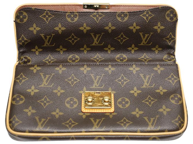 Louis Vuitton Pochette Louis Vuiton Sofia Coppola Monogram in tela marrone - vista 6