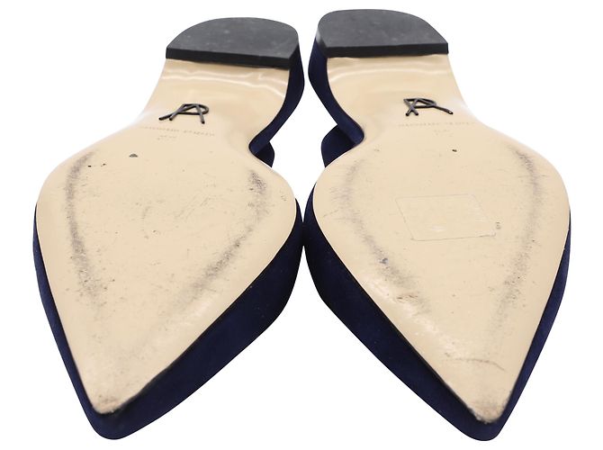 Paul Andrew Rhea 15 Sandali Slingback in Pelle Scamosciata Blu Navy - Ansicht 6