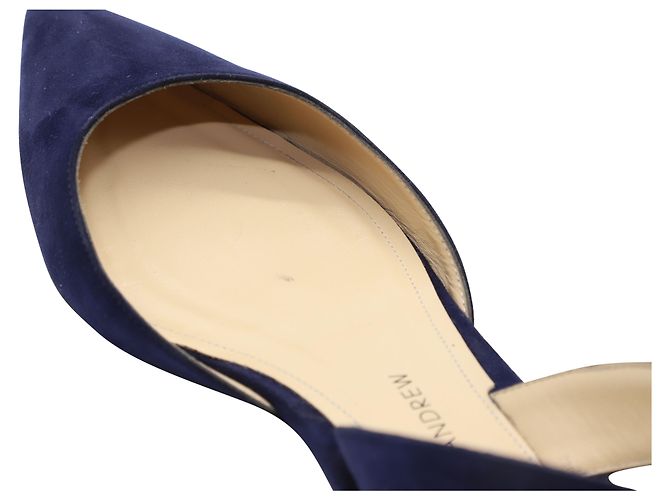 Paul Andrew Rhea 15 Sandali Slingback in Pelle Scamosciata Blu Navy - Ansicht 9