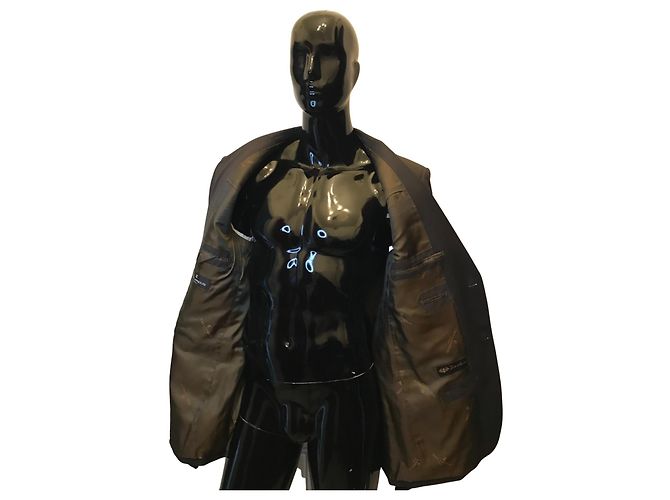 Autre Marque TED LAPIDUS Men's Wool Jacket Dark Brown - view 2