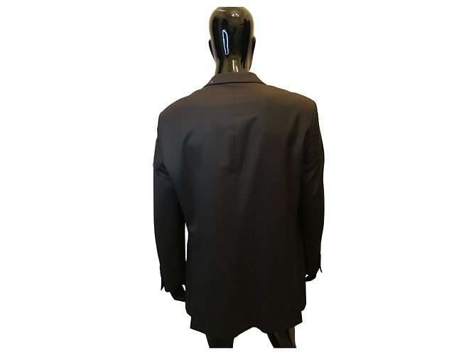 Autre Marque TED LAPIDUS Men's Wool Jacket Dark Brown - view 4