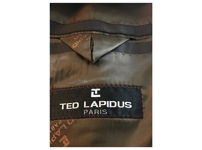 Autre Marque TED LAPIDUS Men's Wool Jacket Dark Brown - view 8