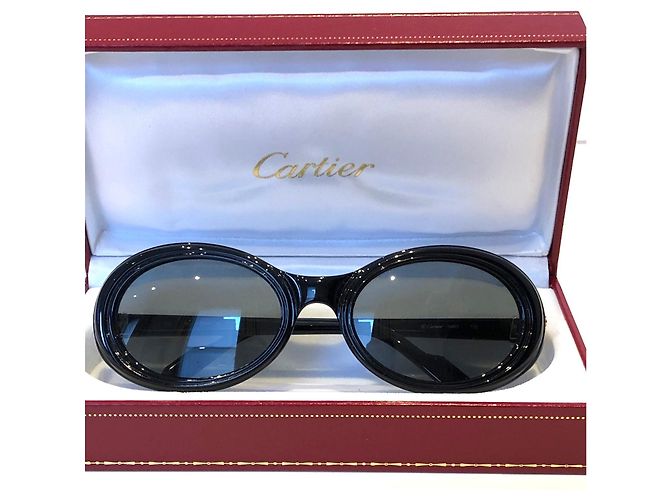 Gafas de sol Cartier Frisson 53-20 Negras Negro - vista 3