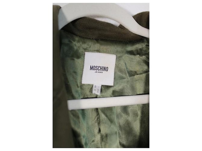 Khakifarbener Moschino-Mantel - Ansicht 4