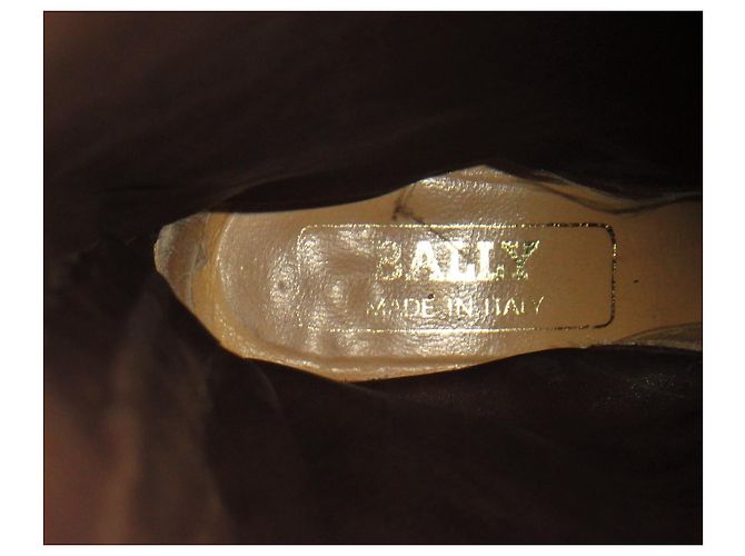 Botas altas Bally marrón oscuro de ante talla 36 - vista 7