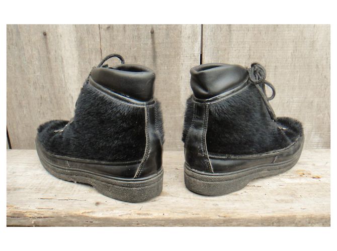 Autre Marque stivaletti invernali vintage p 37 Nero - vista 4