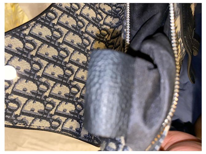 Dior Saddle Bag Black Blue Cotton Men - view 8