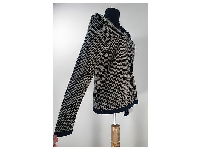 Autre Marque Laura Ashley Strickjacke aus Wolle Mehrfarben - Ansicht 3