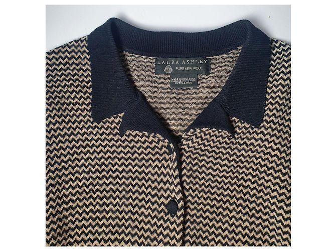 Autre Marque Laura Ashley Strickjacke aus Wolle Mehrfarben - Ansicht 5