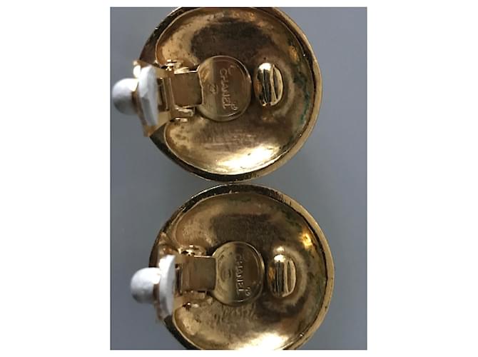 Orecchini Chanel Miss Coco Chanel Oro Gold hardware - vista 4