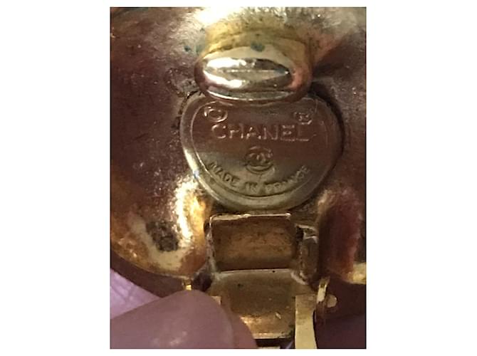 Orecchini Chanel Miss Coco Chanel Oro Gold hardware - vista 6